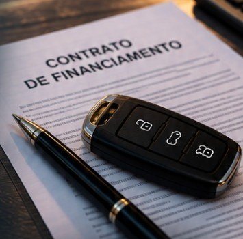 Contrato de financiamento com chave de veículo